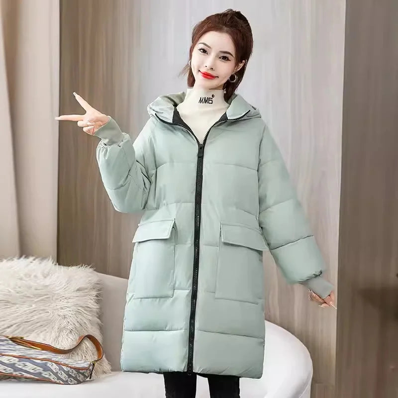 Winter Long Coat Women's Cotton-padded Jacket