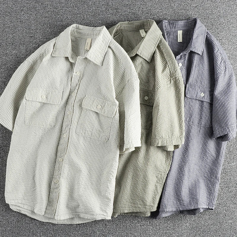 Short-sleeved shirt for men