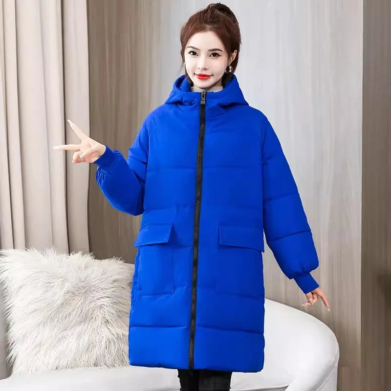 Winter Long Coat Women's Cotton-padded Jacket