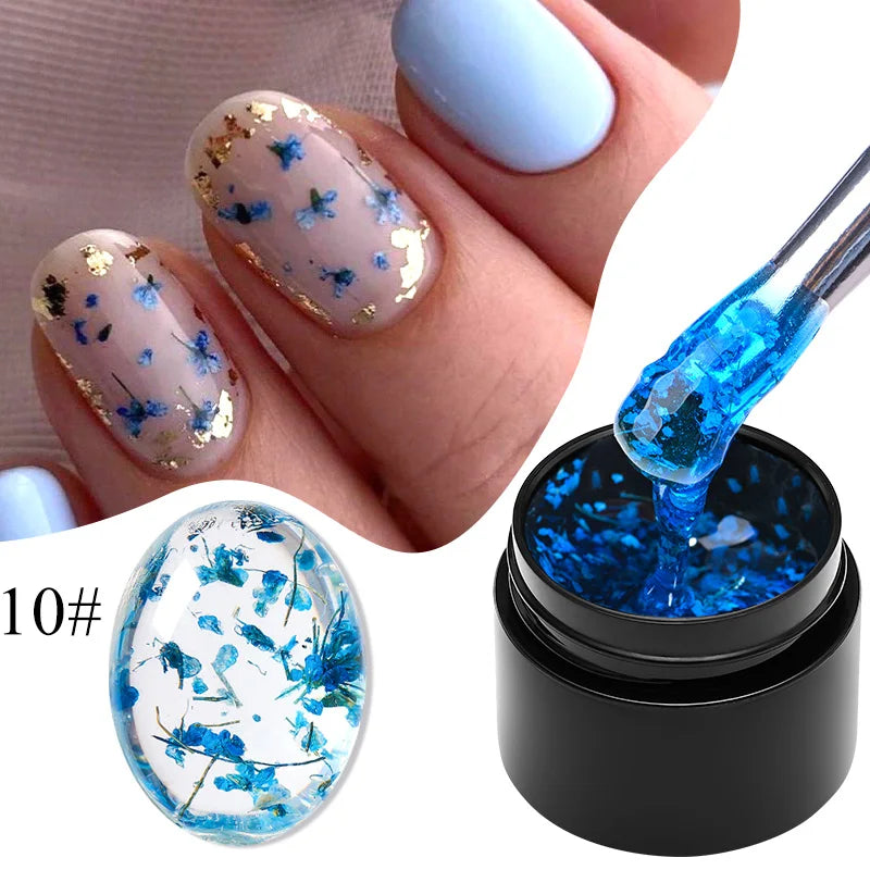 Dried Flower Gel Nail Polish