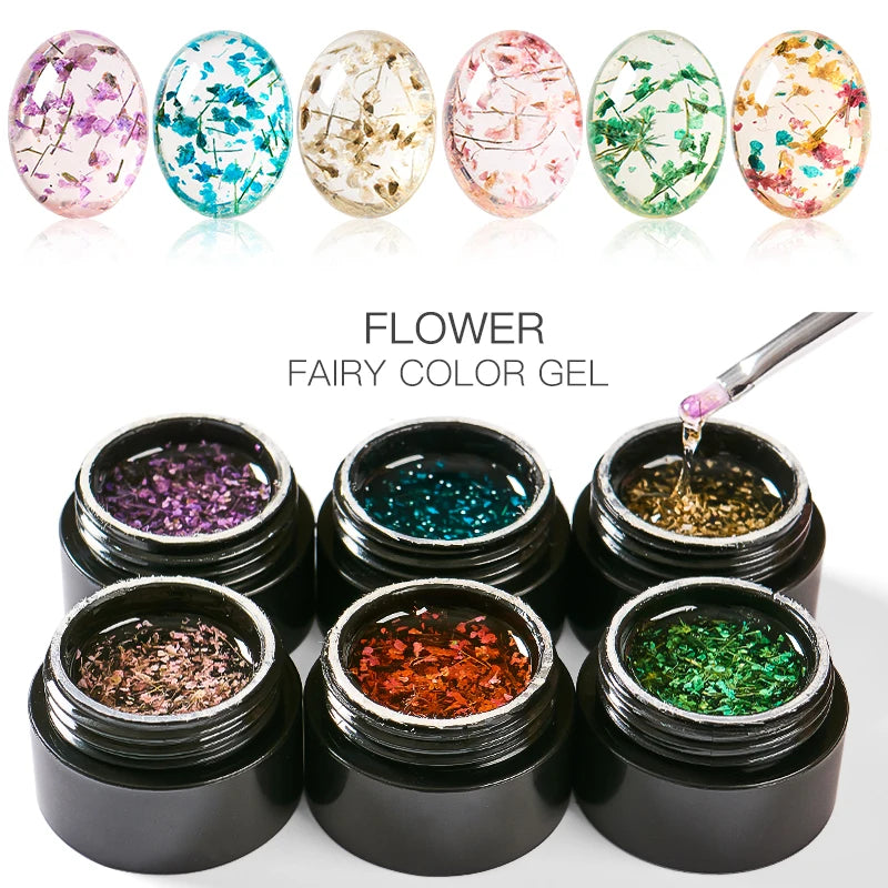 Dried Flower Gel Nail Polish