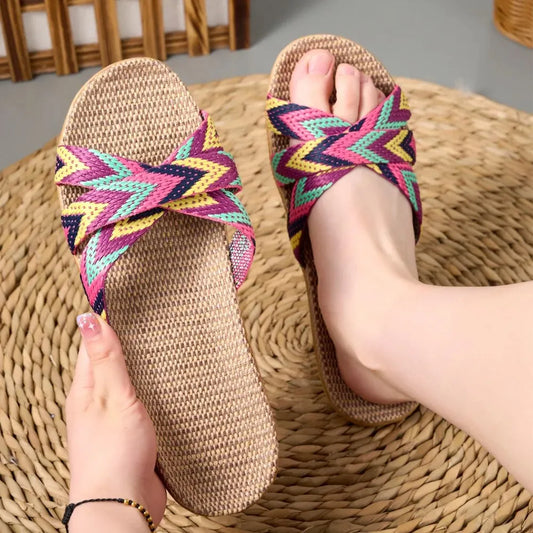 Lightweight Linen Slippers