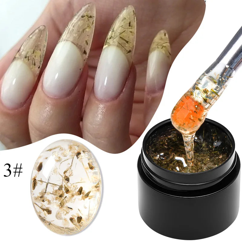 Dried Flower Gel Nail Polish