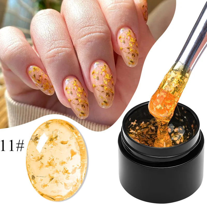 Dried Flower Gel Nail Polish