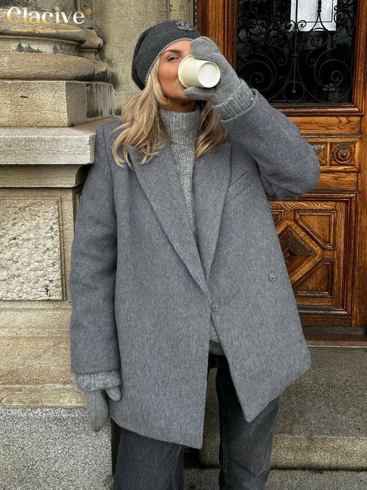 Gray Woman Coat