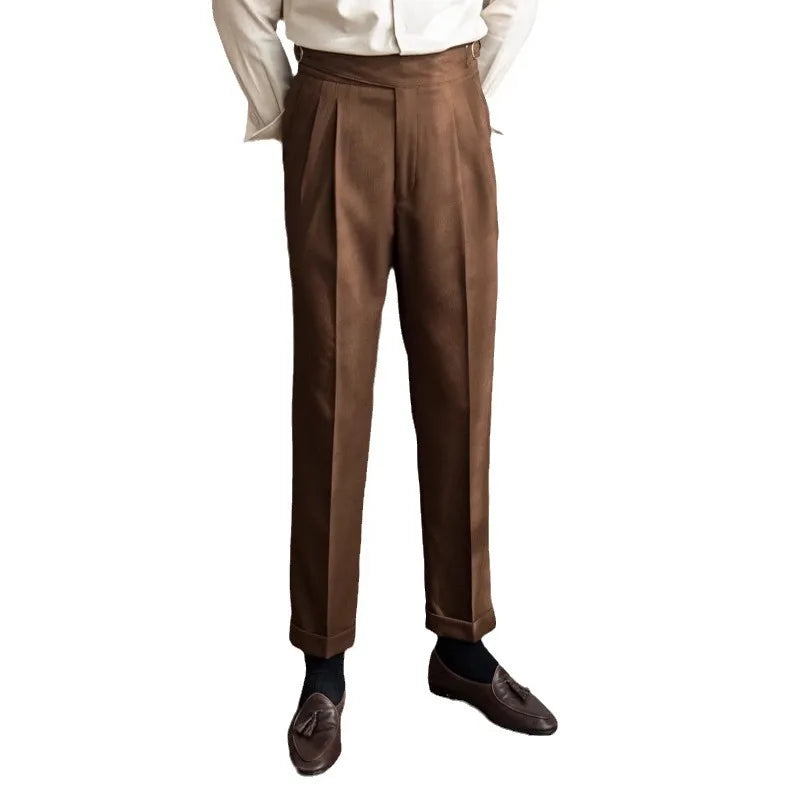 Italian Style Naples Suit Pants for Men