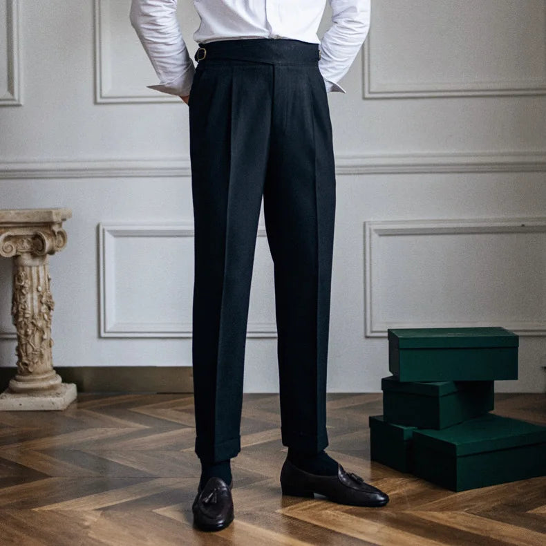 Italian Style Naples Suit Pants for Men