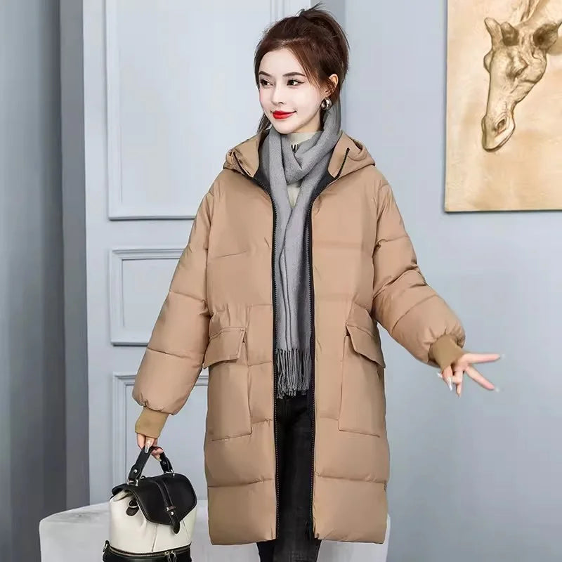 Winter Long Coat Women's Cotton-padded Jacket