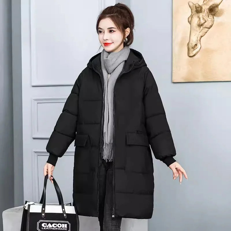 Winter Long Coat Women's Cotton-padded Jacket