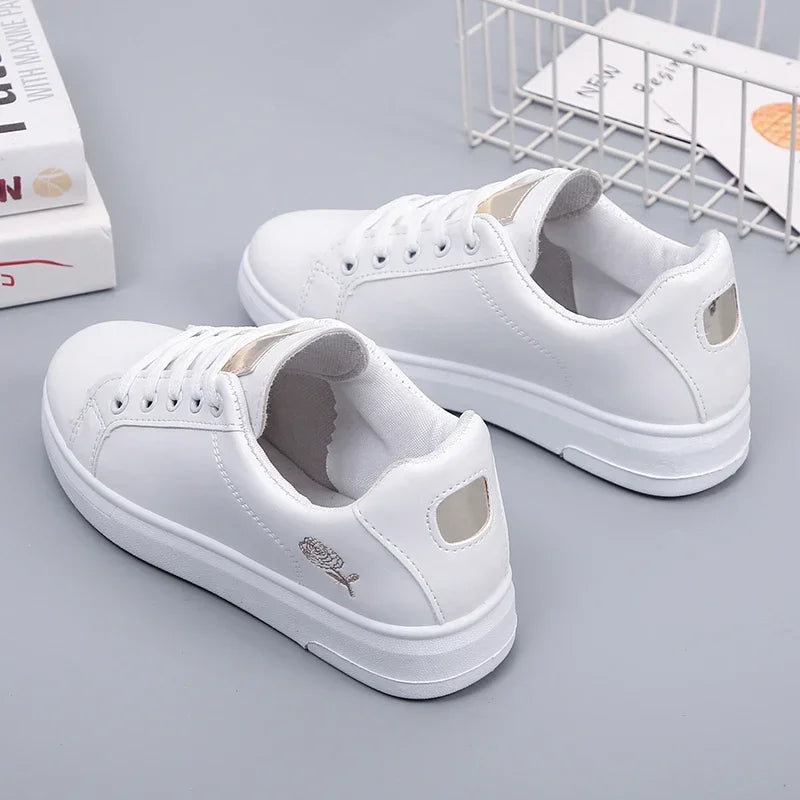 Women Leather Pu Casual Shoes