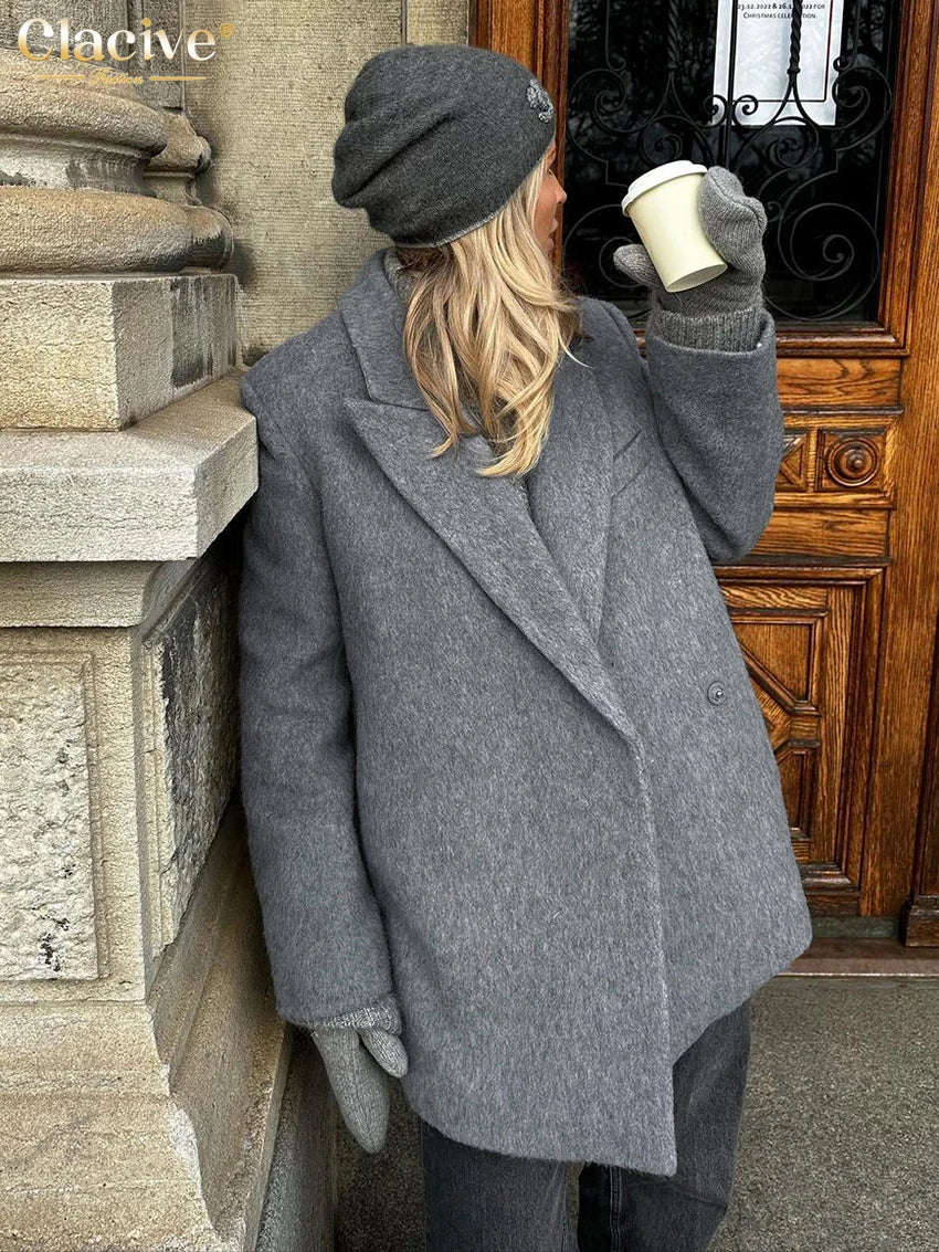 Gray Woman Coat