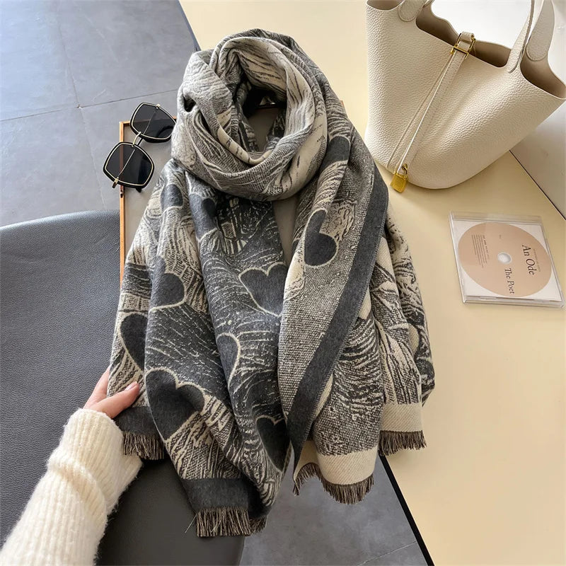 Winter Cashmere Scarf for Women