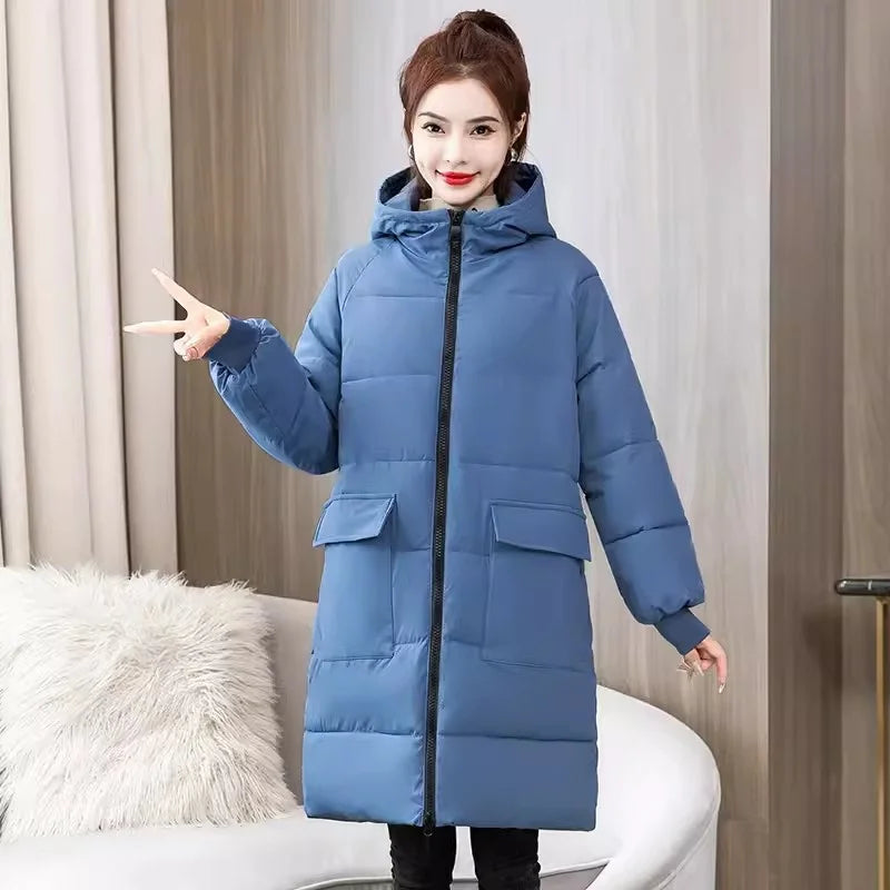 Winter Long Coat Women's Cotton-padded Jacket